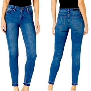 Kenneth Cole “Jess” Skinny Frayed Hem Ankle Jean